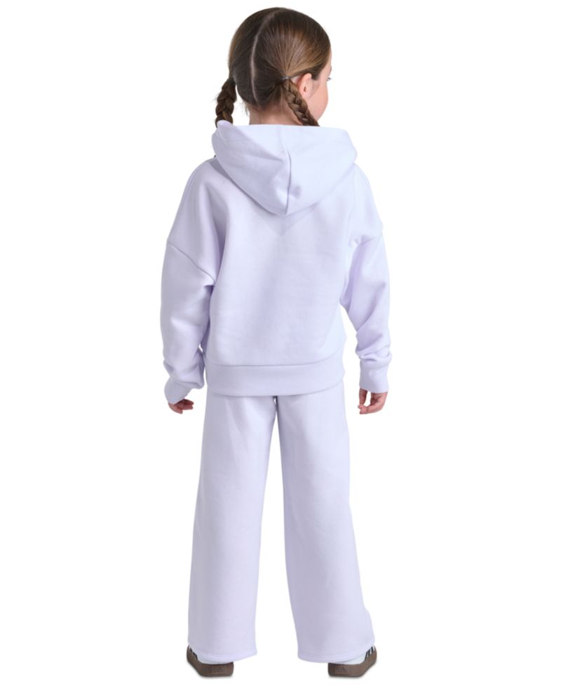 Girls' 2T-6X Pullover Hoodie and Wide-Leg Pants, 2-Piece Set