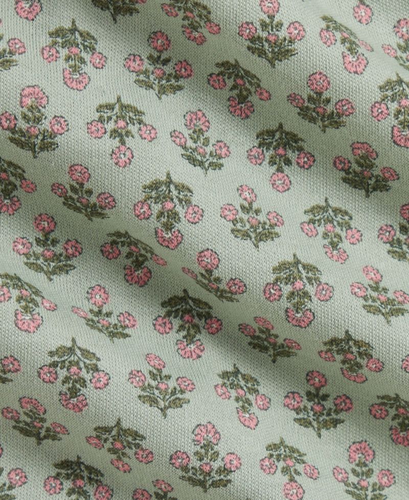 Baby Girls' Floral Interlock Coverall