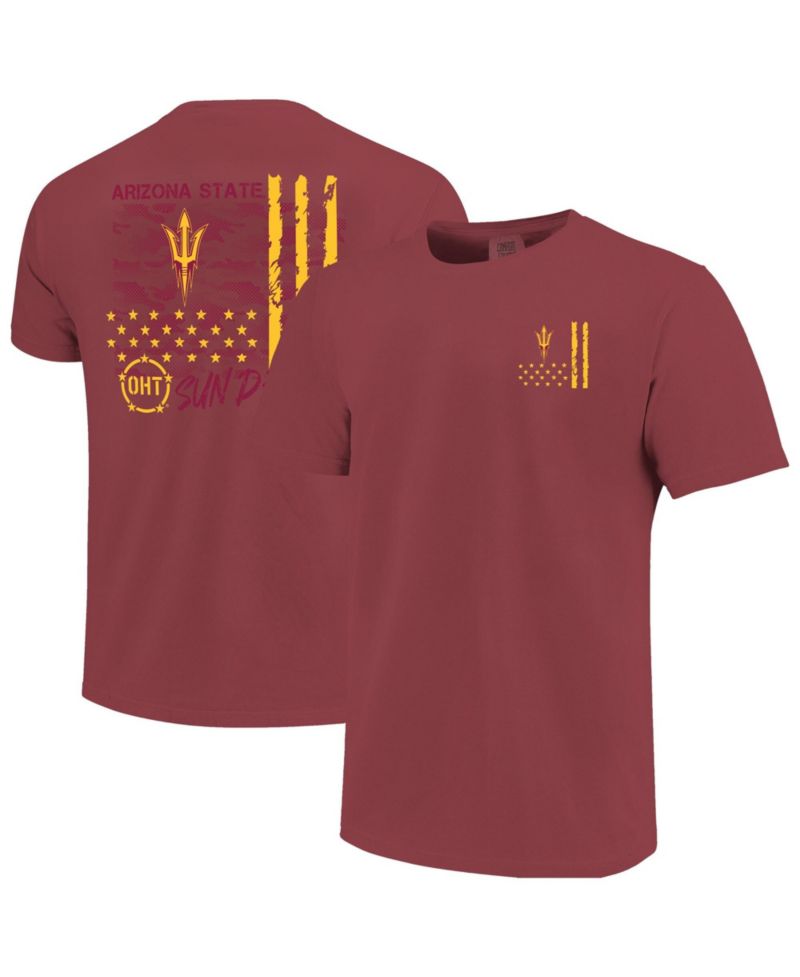 Men's Maroon Arizona State Sun Devils Comfort Colors OHT Camo Overlay T-Shirt
