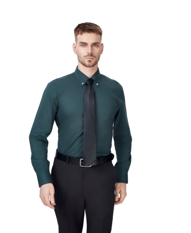 Men's Regular-Fit Gingham Dress Shirt