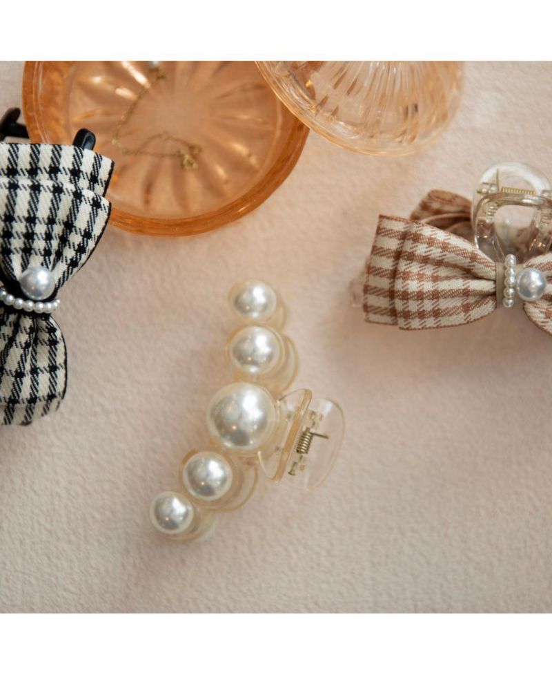 Dots Clip - Pearl White