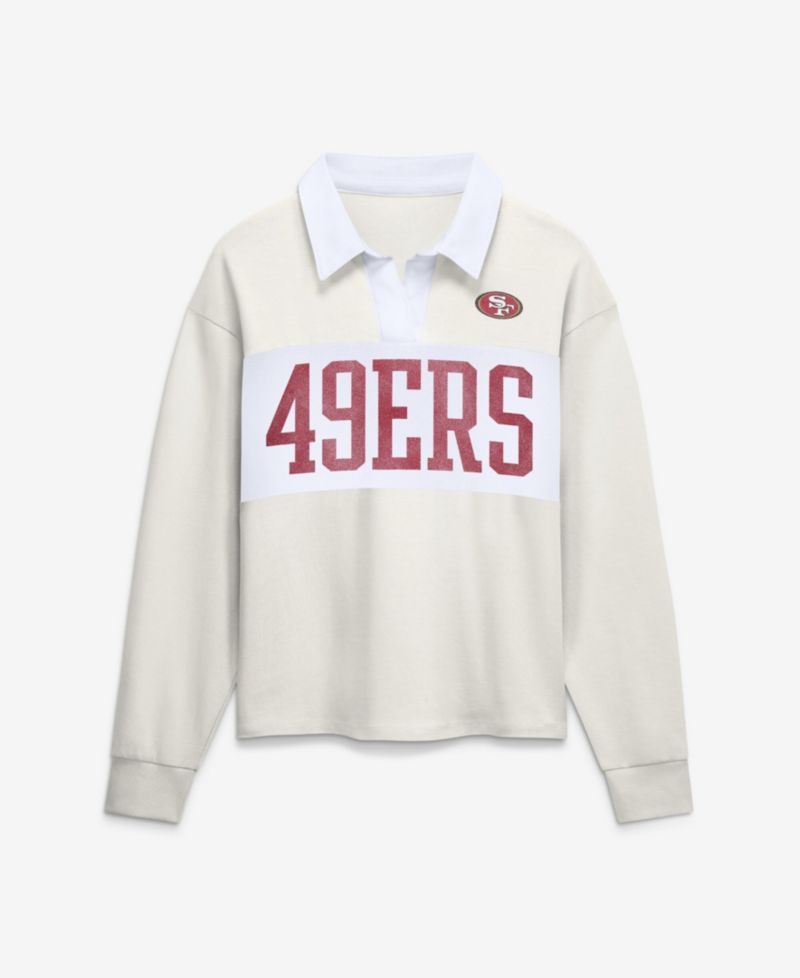 Women's San Francisco 49ers Heritage Play Action Vintage Rugby Polo Shirt