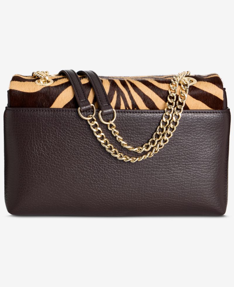 Soft Ajae Zebra-Print Shoulder Bag