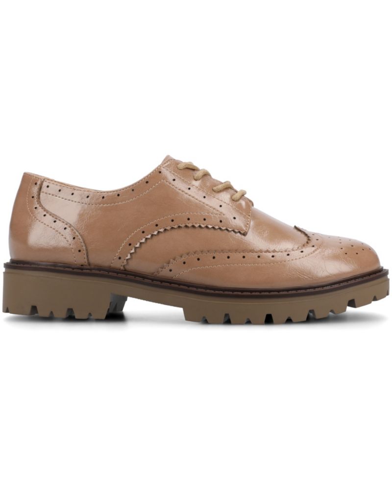 Women's Claudiya Lug Sole Lace Up Oxford Loafers