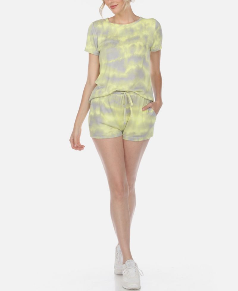 Women's 2 Piece Top Shorts Lounge Set