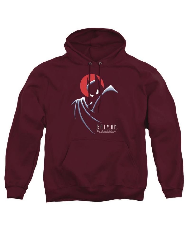 Men's The Animated Series Behind The Cape Graphic Long-Sleeve Pull-Over Hoodie