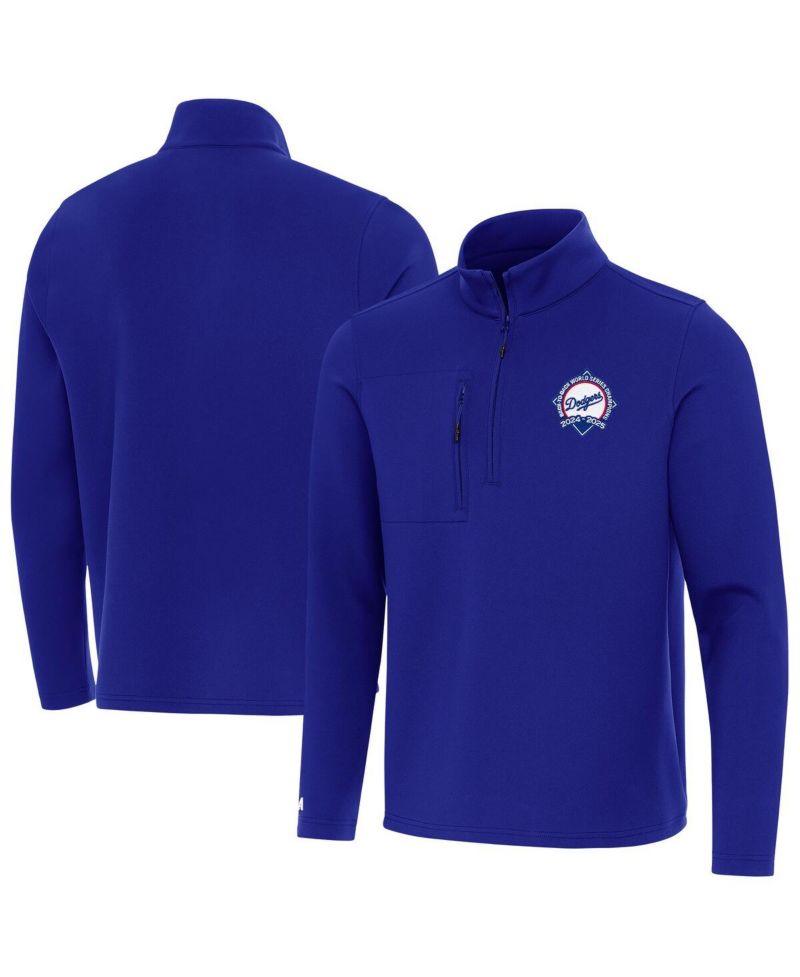 Men's Royal Los Angeles Dodgers Back-to-Back World Series Champions Insider Quarter-Zip