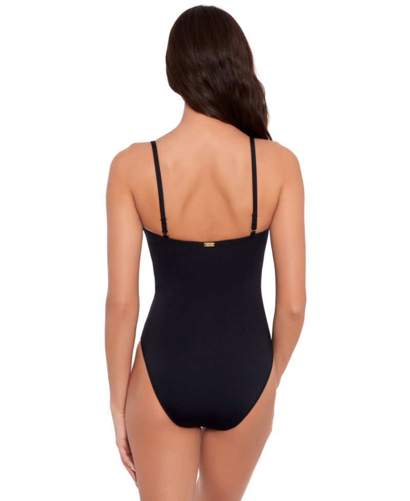 Women's V-Wire Over-The-Shoulder One-Piece Swimsuit
