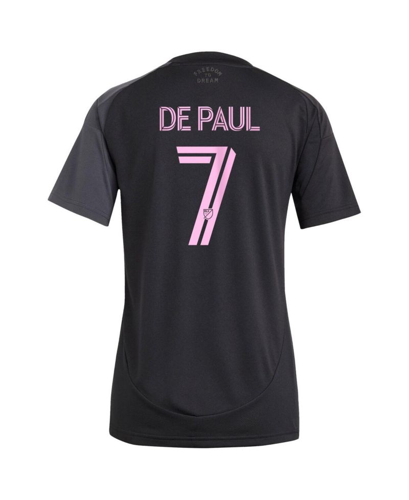 Women's Rodrigo De Paul Black Inter Miami CF 2025 The Fortitude Kit Replica Player Jersey