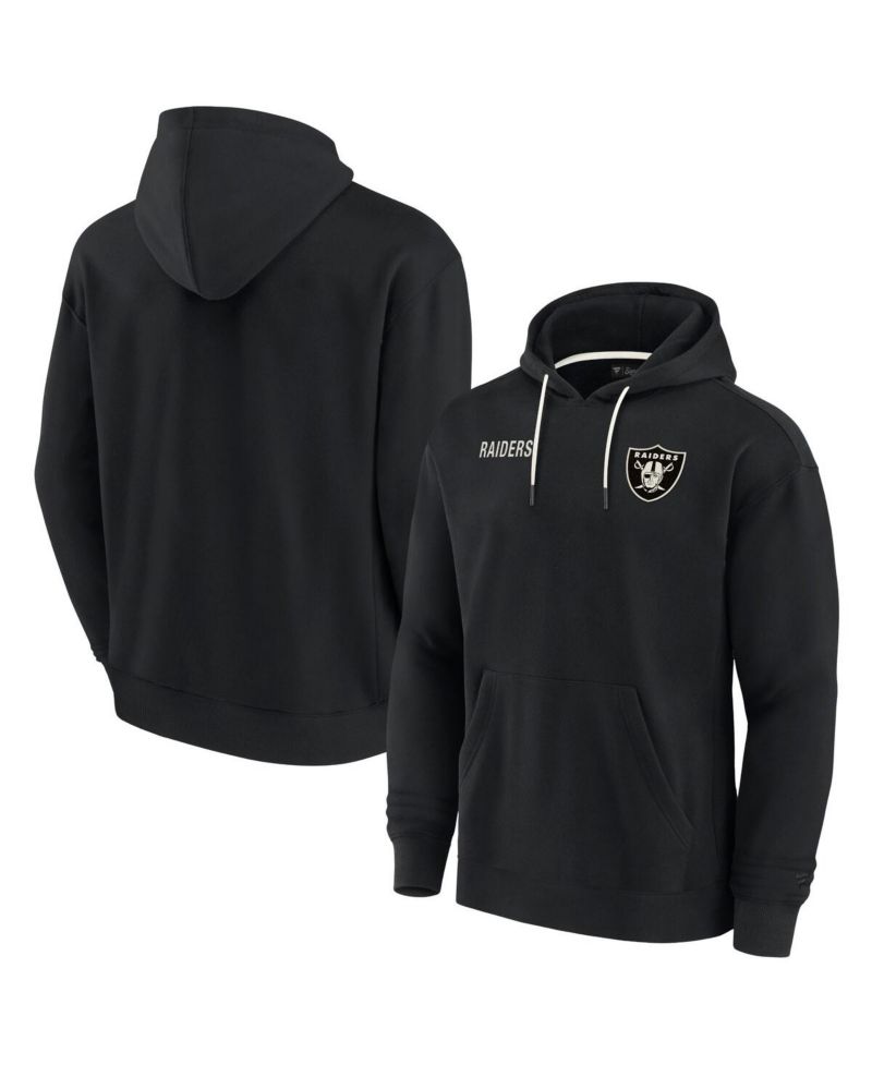 Men's and Women's Black Las Vegas Raiders Super Soft Fleece Pullover Hoodie