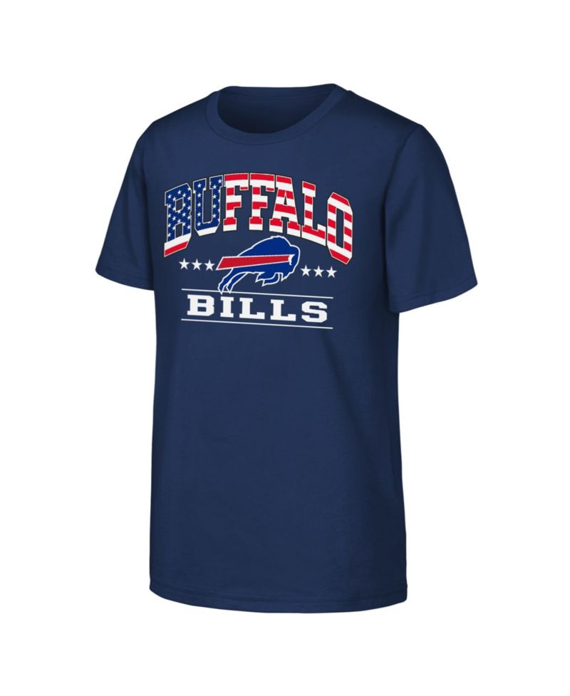 Big Boys and Girls Navy Buffalo Bills Americana Arch T-Shirt