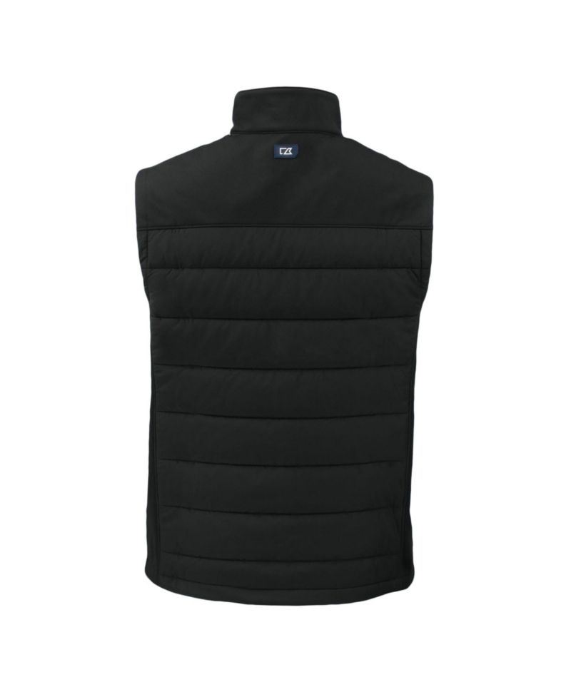 Men's Black Los Angeles Dodgers Evoke Hybrid Eco Softshell Full-Zip Vest