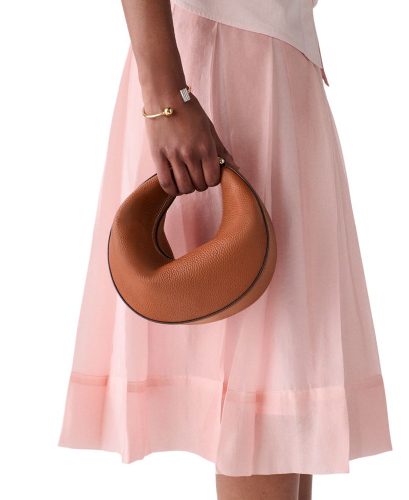 Duo Small Pebbled Leather Crossbody Bag