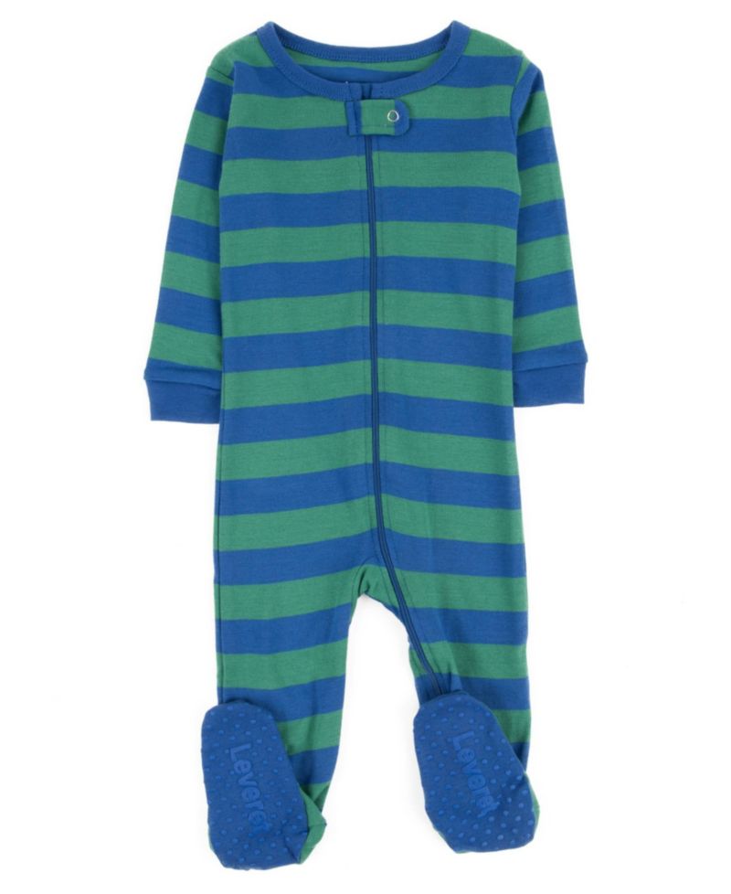 Baby Matching Family Footed Cotton Striped Pajamas