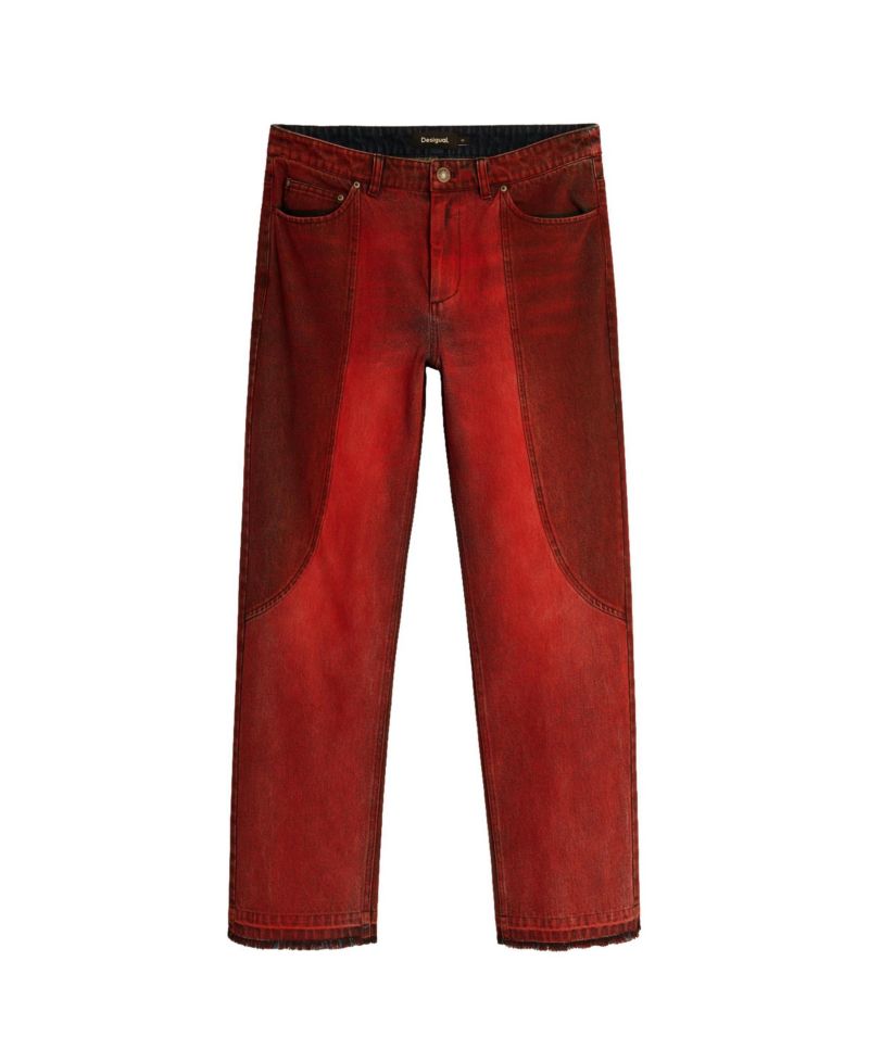 Men's Paneled denim pants