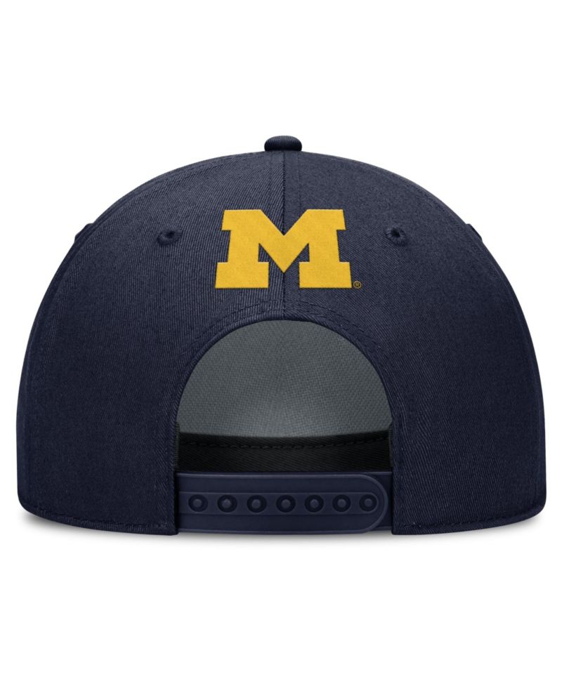 Men's Navy Michigan Wolverines Rise Campus Adjustable Hat