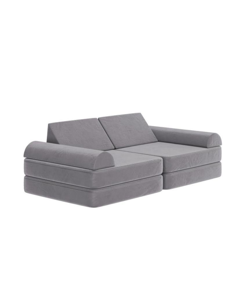 Conner Modular Play Couch For Kids With Convertible 6-Piece Design And Soft Foam Cushions