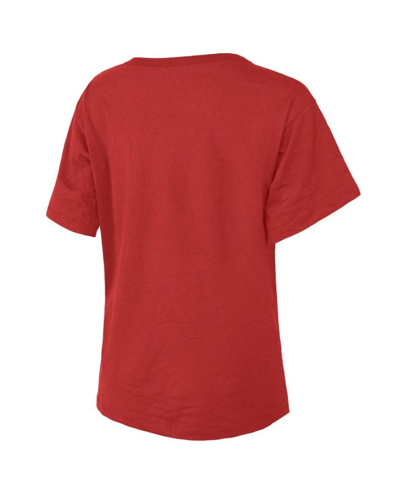 Women's Red Indiana Fever The Edge Premium Boxy T-Shirt