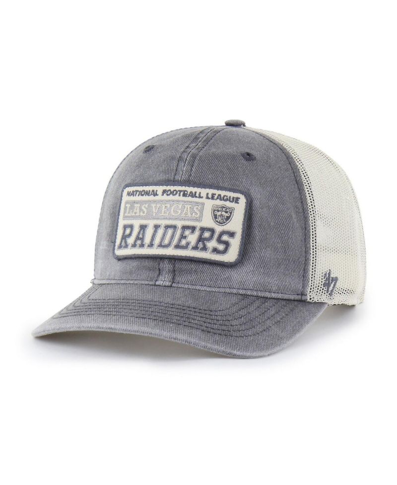 Men's Charcoal Las Vegas Raiders Canteen Relaxed Trucker Adjustable Hat