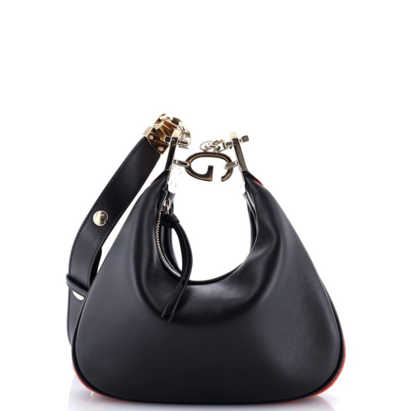 Small Attache Shoulder Bag Leather