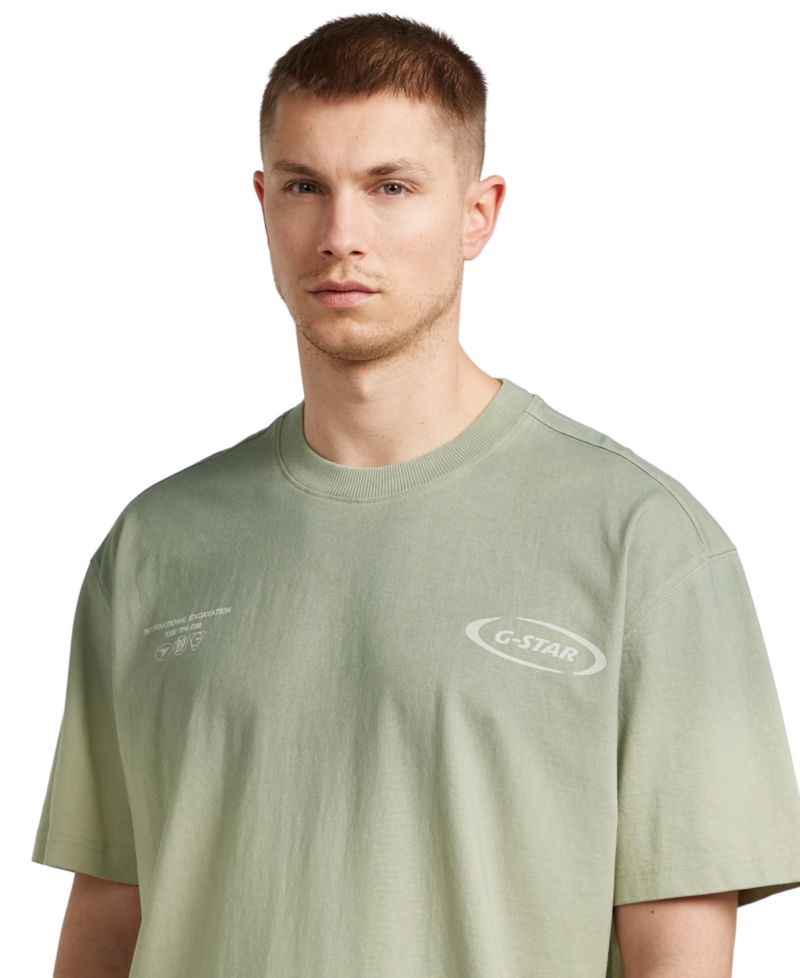 Men's Sprayed Relaxed-Fit Logo T-Shirt
