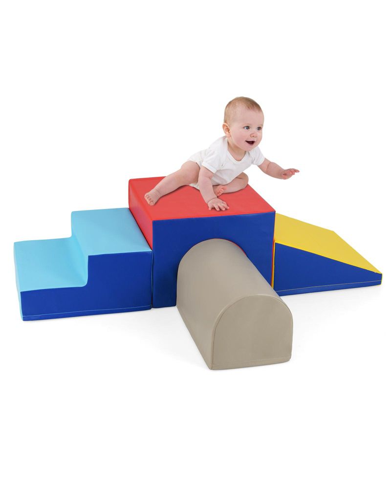 Climb and Crawl Foam Play Set for Infants and Toddlers Soft Blocks for Indoor Play