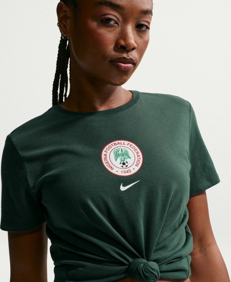 Women's Green Nigeria National Team Crest T-Shirt