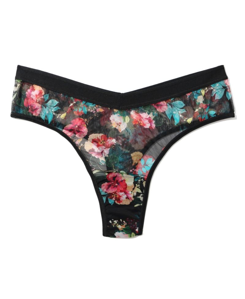 Women's Mesh High Cut Thong