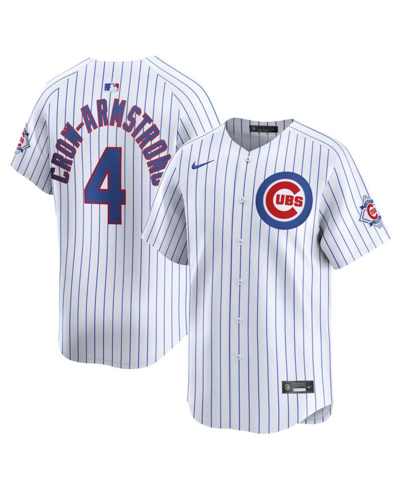 Men's Pete Crow-Armstrong White Chicago Cubs 150th Anniversary Limited Jersey