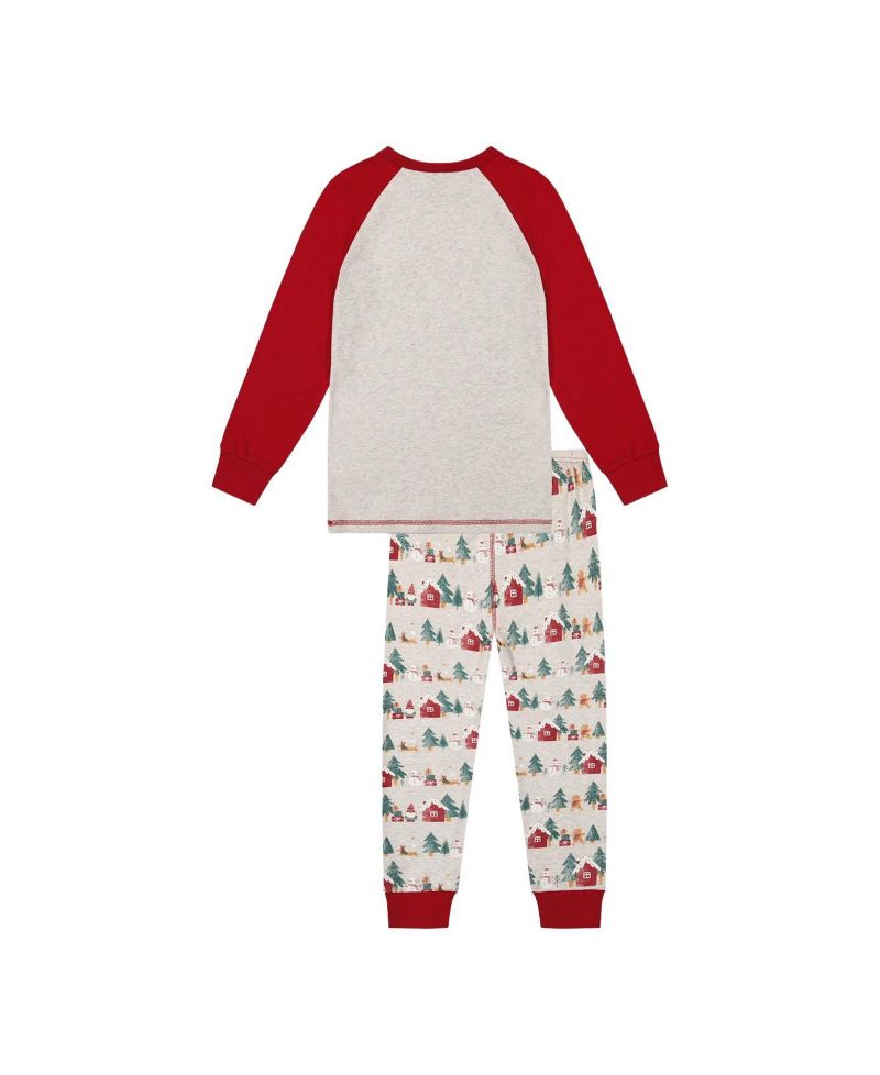 Little and Big 6-12 Unisex Cotton Two Piece Christmas Pajama Set Christmas Print