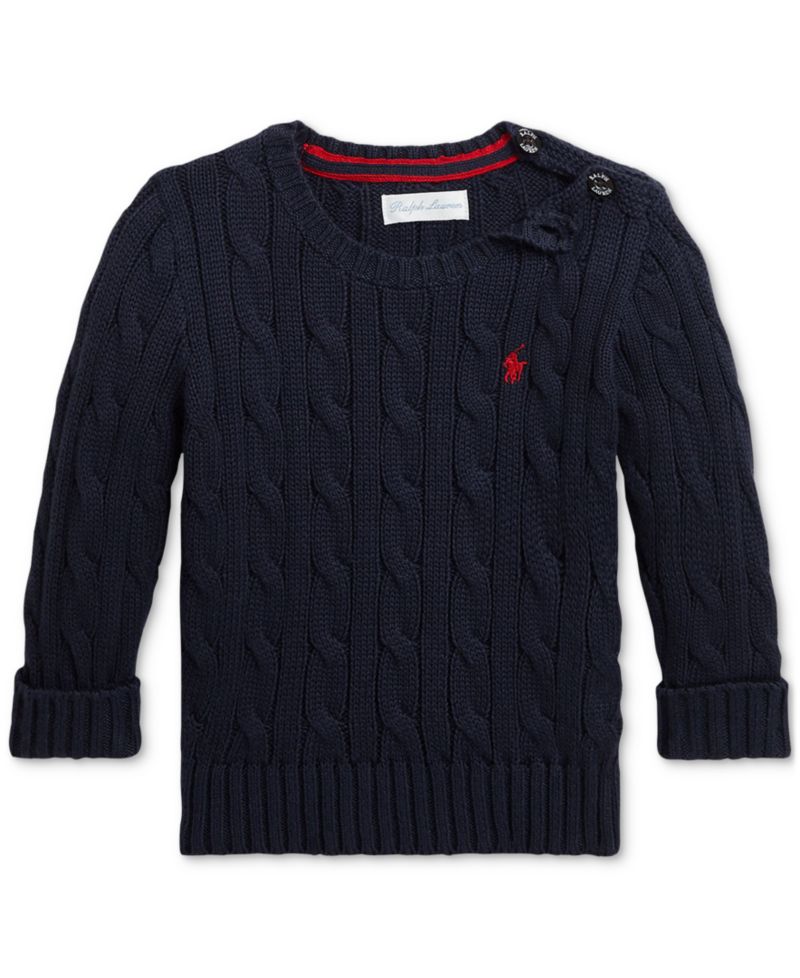 Baby Cotton Cable-Knit Sweater