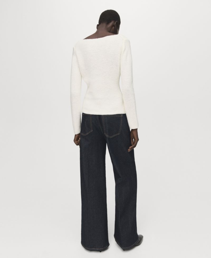 Women's Seam Detail Knitted Sweater