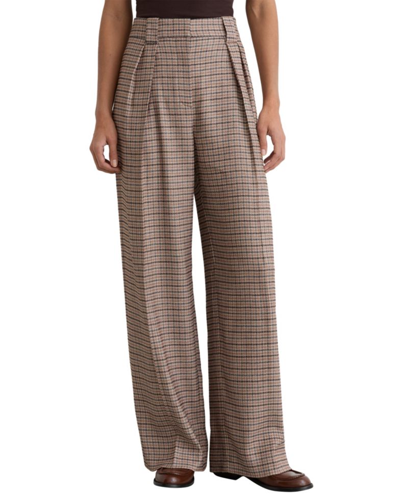 Women's River Wide-Leg Pleated Trousers