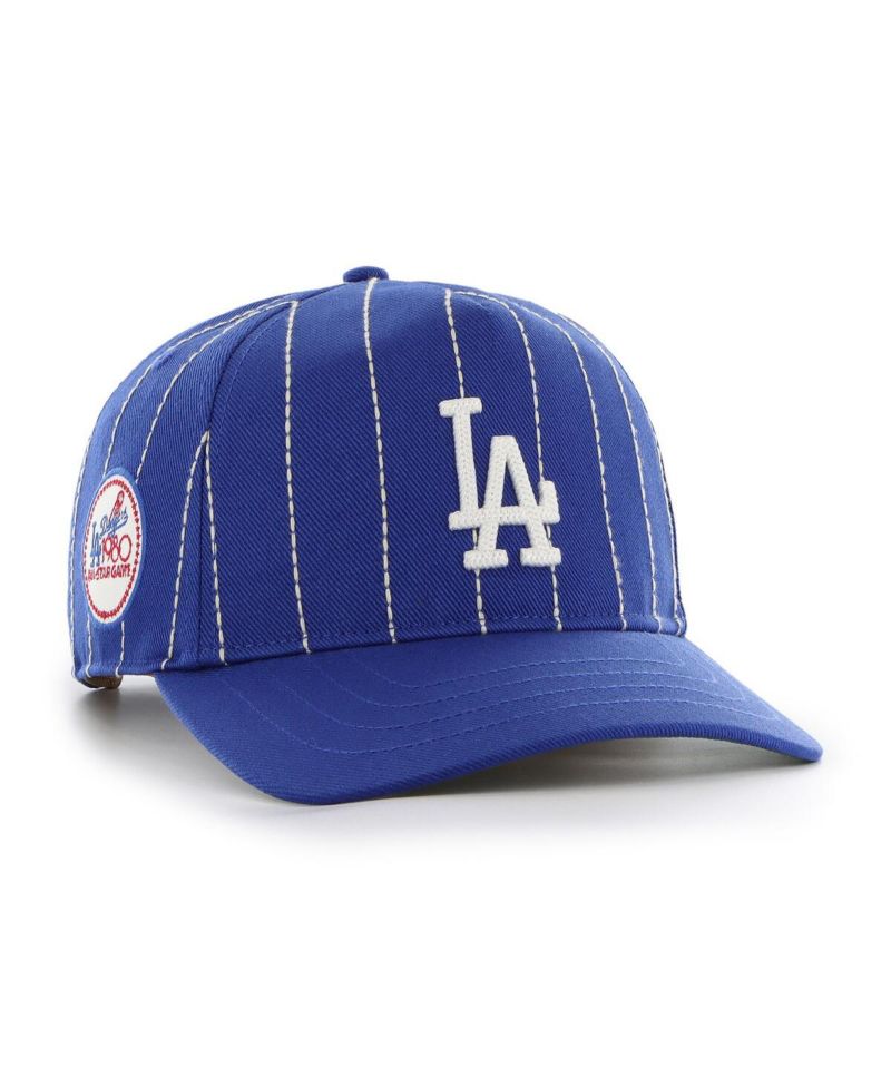 Men's x Rawlings Royal Los Angeles Dodgers Pinstripe Hitch Adjustable Hat