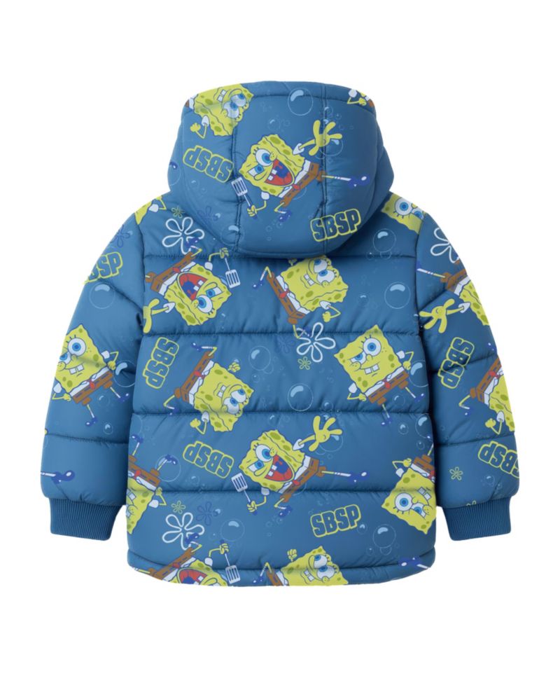 Boys' 2T-7 Printed Puffer Jacket