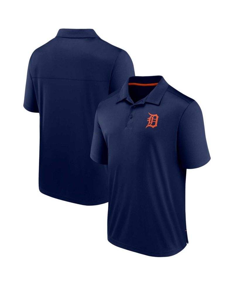 Men's Navy Detroit Tigers Hands Down Polo Shirt