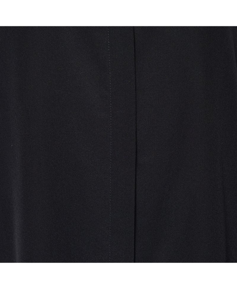 Women's Silk Contrast Panel Button-Front Shirt