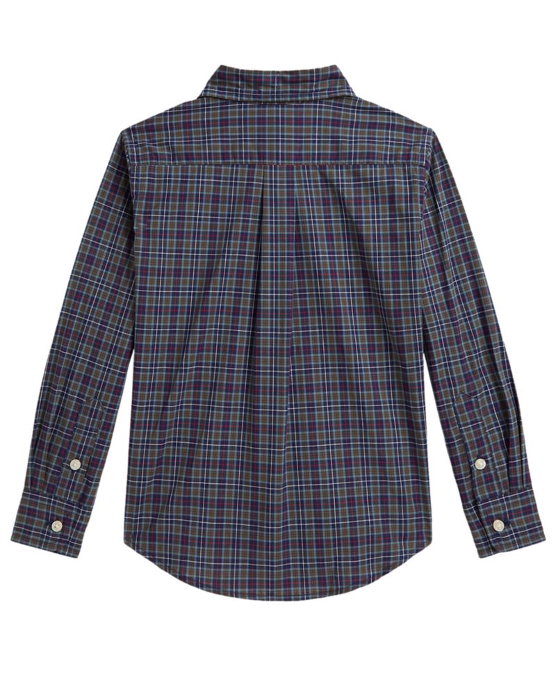 Boys' 2T-7 Plaid Cotton Poplin Shirt