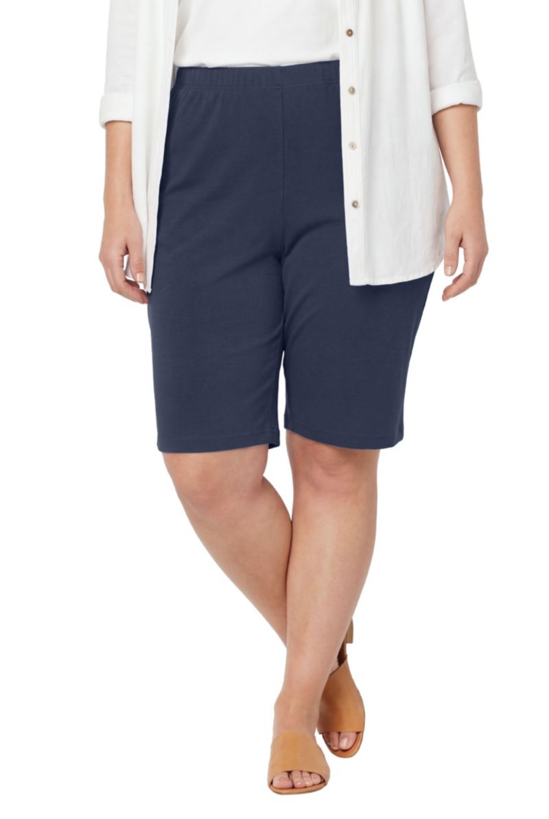 Plus Size Within Day Knit Bermuda Shorts