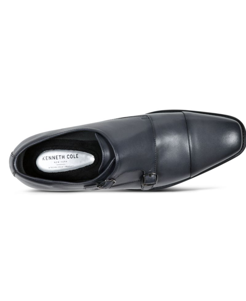 Men's Charles Leather Double Monk Strap Dress Shoes