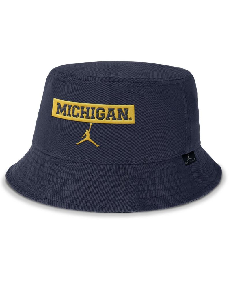 Men's Navy Michigan Wolverines Apex Bucket Hat