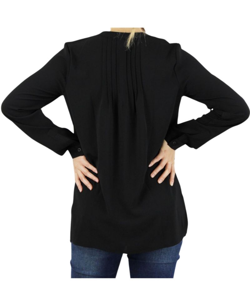 Maternity Pleated Convertible Sleeves Top