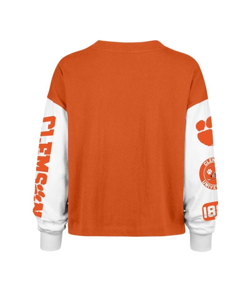 Women's Orange Clemson Tigers Sydney Long Sleeve T-Shirt