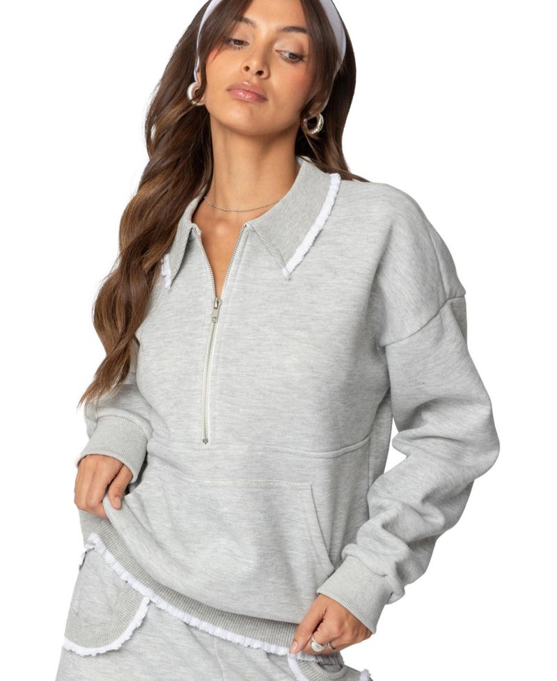 Women's Ashtin Ruffle Trim Sweatshirt