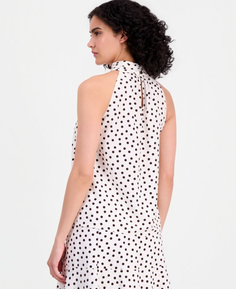 Women's Polka-Dot Halter Top