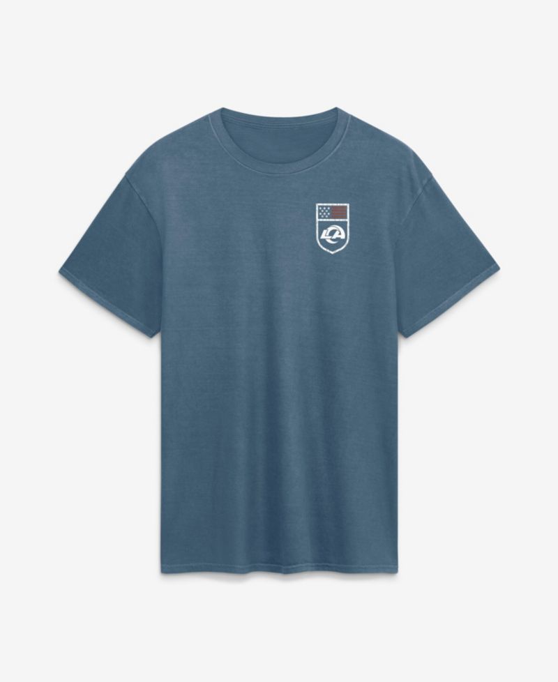 Men's Blue Los Angeles Rams Washed Americana T-Shirt