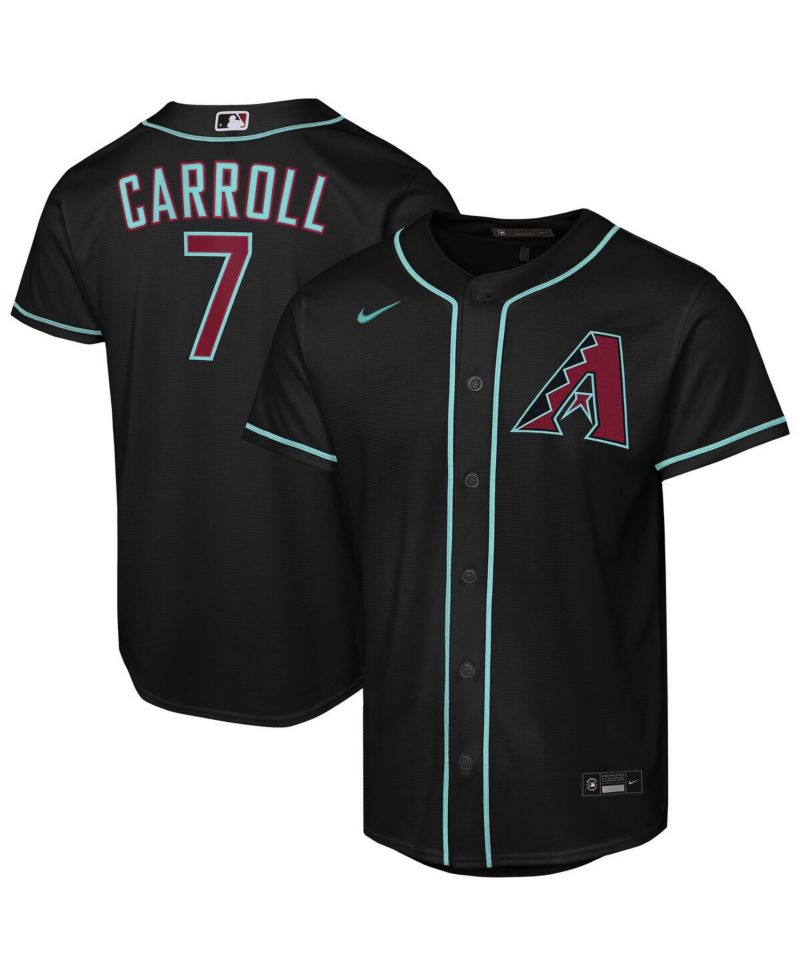 Big Boys and Girls Corbin Carroll Black Arizona Diamondbacks Alternate Replica Jersey