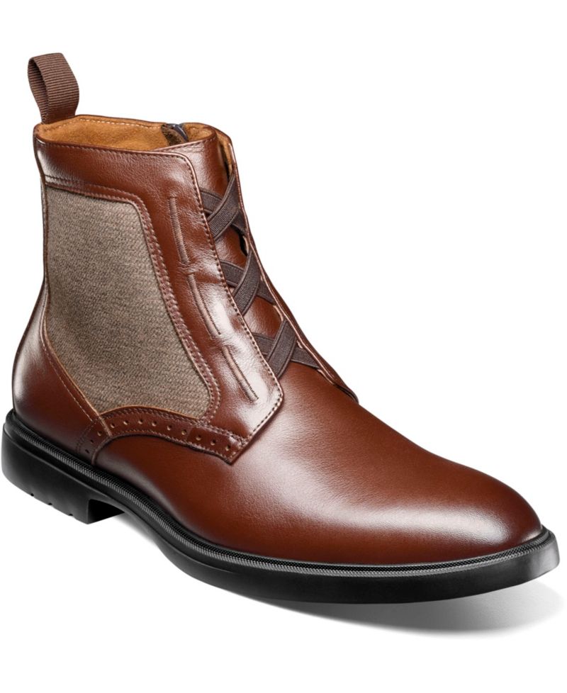 Men's Thompson Elastic Lace Round Toe Boots