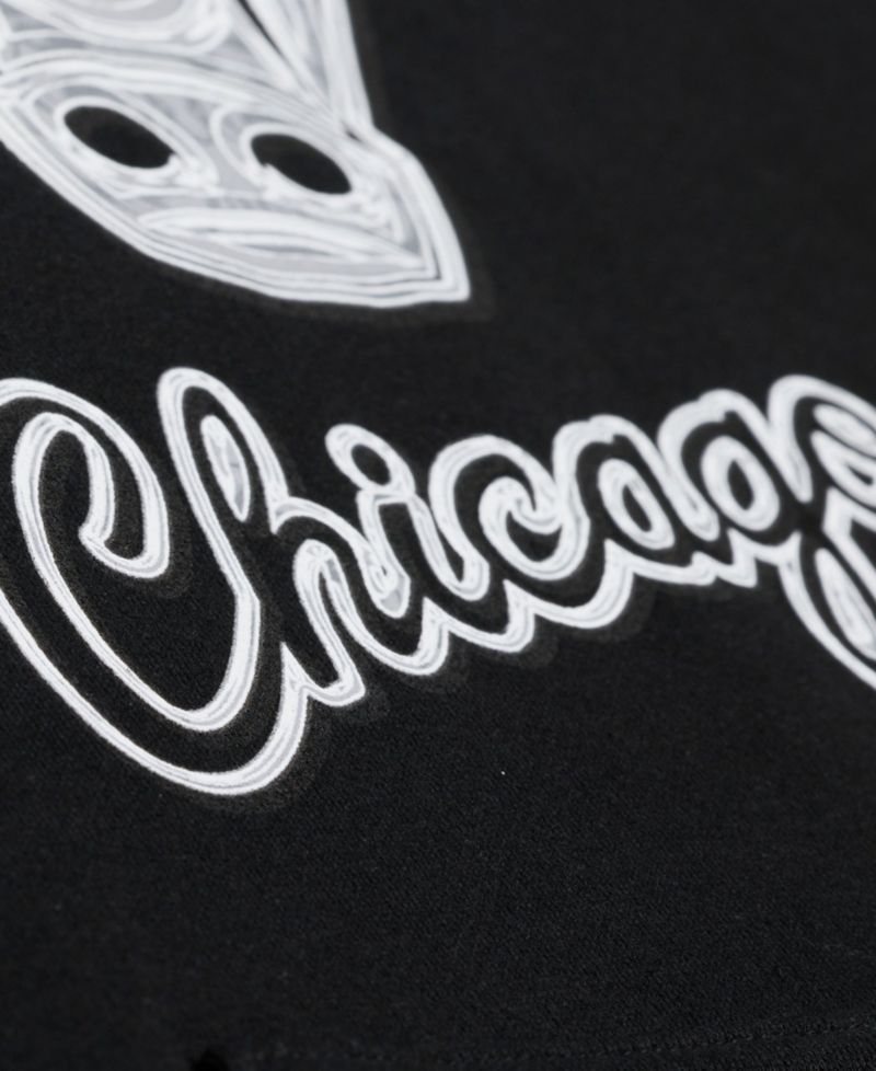Men's Black Chicago Bulls Chrome Hoodie
