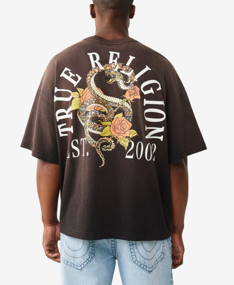 Men's Short-Sleeve Graphic Oversized T-Shirt